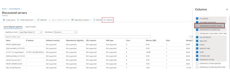 new experience of Azure Migrate include Agent-based dependencies ...