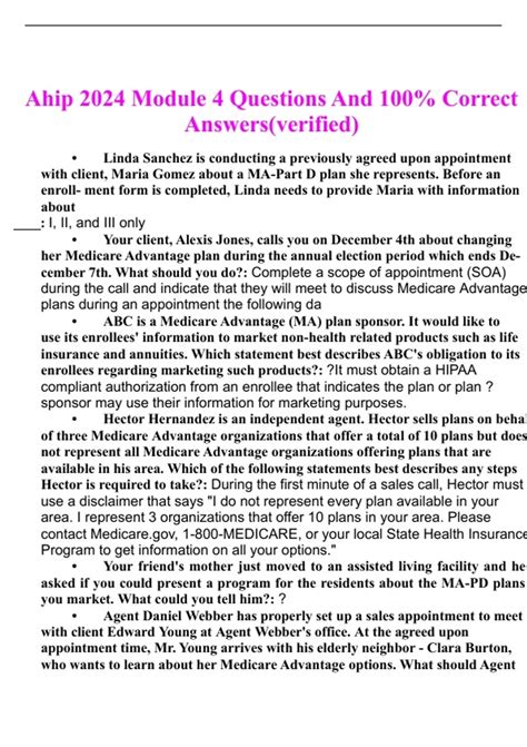 Image result for Ahip Questions Module 4