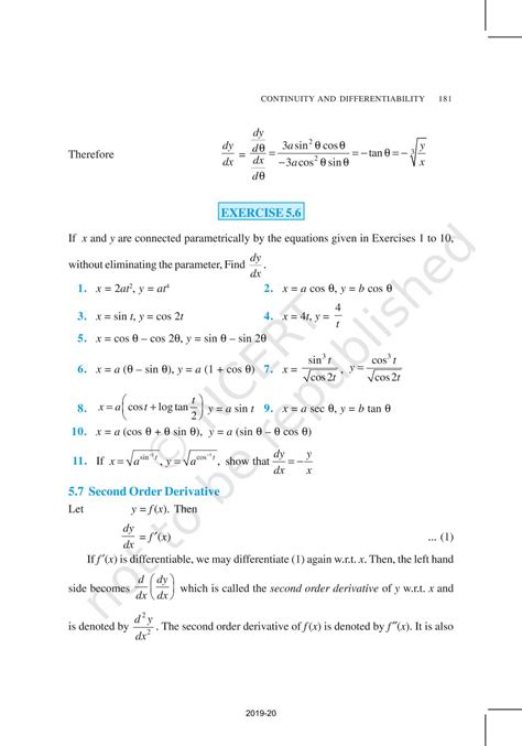 Continuity And Differentiability - NCERT Book of Class 12 Mathematics ...