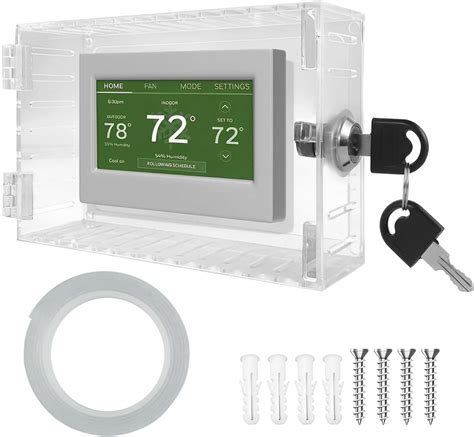 Amazon.com: Thermostat Lockable Box with Key, Thermostat Cover with ...