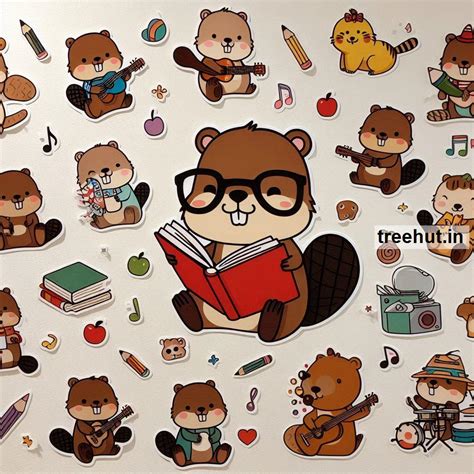 Printable Beaver Stickers and 30 Beaver Craft Activities for Kids ...