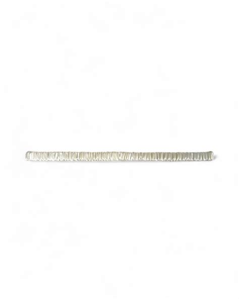 White skinny Satin Headband – VAIGA