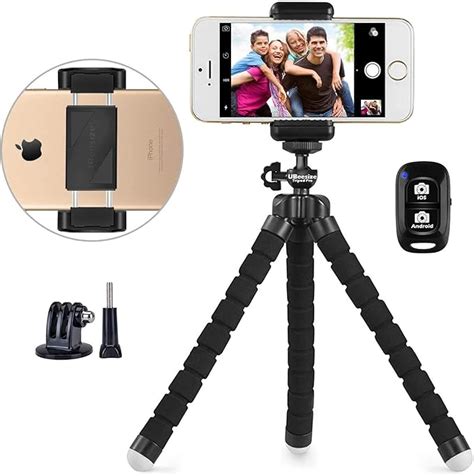 Phone Tripod, UBeesize Portable and Adjustable Camera Stand Holder with ...