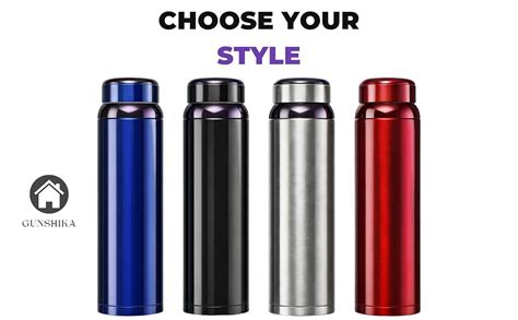 Gunshika 1000ml Stainless Steel Water Bottle | Vacuum Insulated Thermos ...