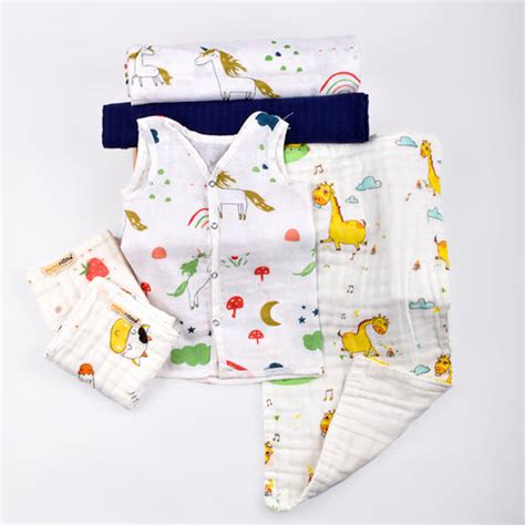 Baby Unisex Muslin Organic cotton 1 Square Langot, 2 Muslin Napkin, 1 ...