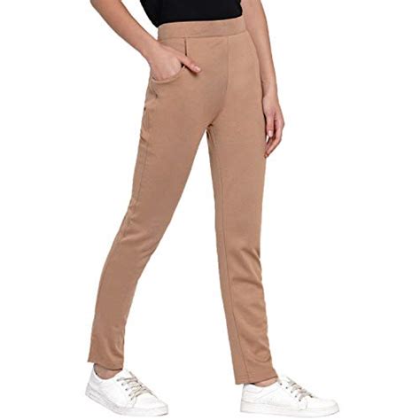 Buy Fabnest Women Beige Solid Track Pants-X-Small at Amazon.in