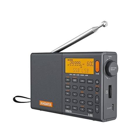 XHDATA D-808 Portable FM Radio for Home SW/MW/LW SSB RDS Air Multi Band ...