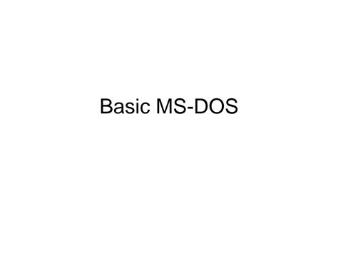 Image result for Basic MS-DOS