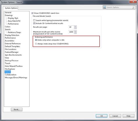 Image result for System Options SolidWorks
