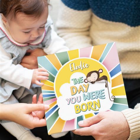 Personalised Day You Were Born New Baby Baptism Christening Book - Etsy