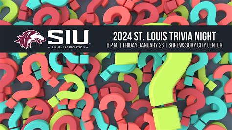 2024 SIU Alumni St. Louis Trivia Night, Shrewsbury City Center, St ...