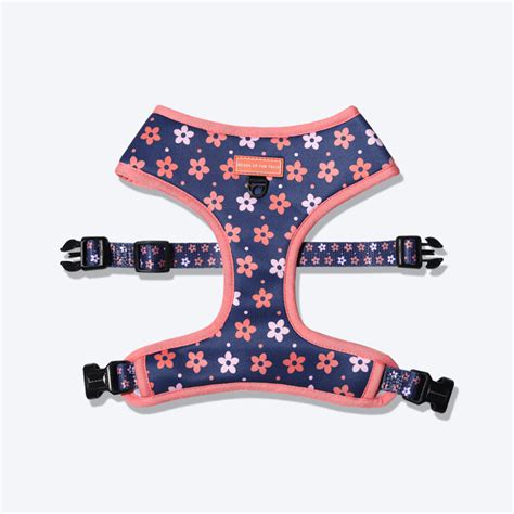 HUFT Flower Child Reversible Harness For Dogs - Blue & Pink – Heads Up ...
