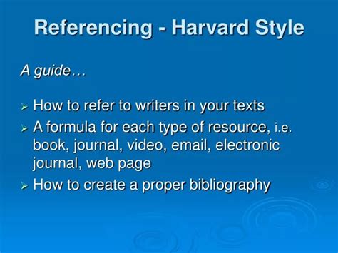 Image result for Harvard References MS PowerPoint