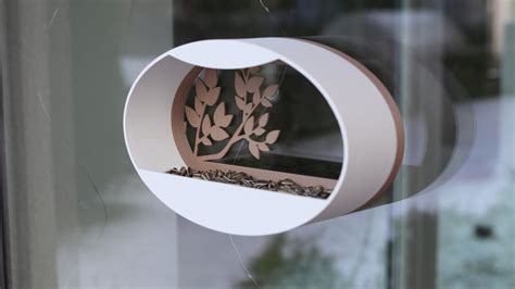 Window Bird Feeder Oasis Leaf 3D Printed Bird Feeder Bird House Gift ...