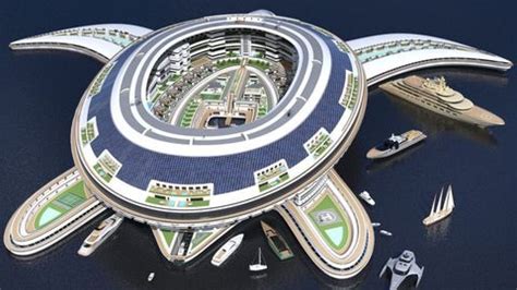 This Huge Turtle-Shaped Floating City Could Be The World's Largest Boat