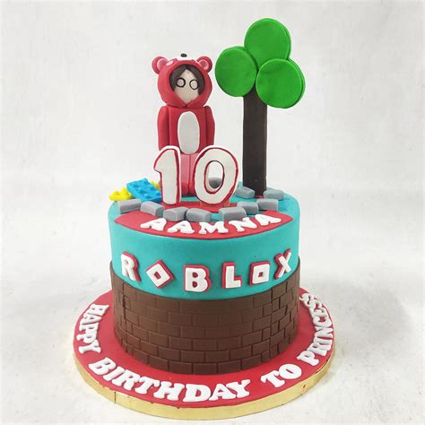 Simple Roblox Cake | Roblox Cake Design | Roblox Birthday Cake ...