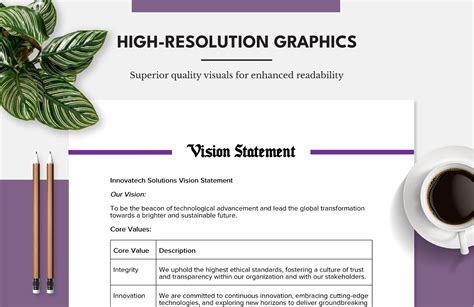 Image result for Vision Template Example