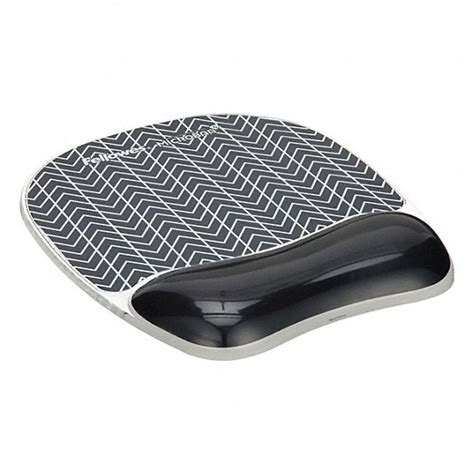 FELLOWES, Black, Gel/Plastic, Mouse Pad - 825D56|9549901 - Grainger