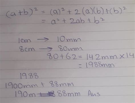 multiply 8 cm 62 mm by 14 i know Answer 190cm 88 mm but how it come ...