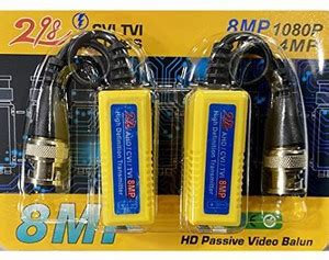 Mak World 8MP/4K Passive HD BNC Video Balun Transceiver Transmitter Via ...