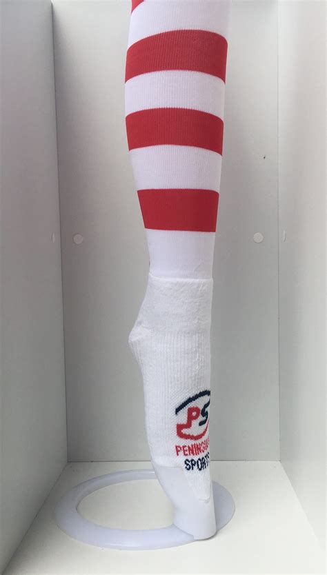 XL Compression Socks Red & White (6-12) - Peninsula Sports
