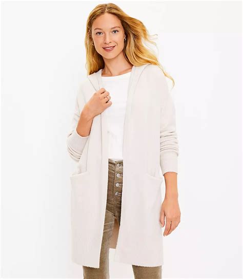 Petite Hooded Coatigan