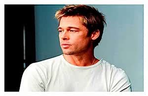 BALDAU PRINTS Brad Pitt Wall Poster For Room (Gloss Laminated, 12X18 ...
