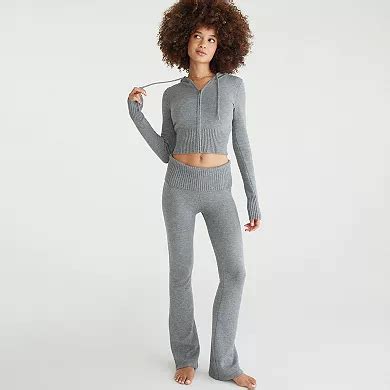 Juniors' Aeropostale Fold Over Flare Pants