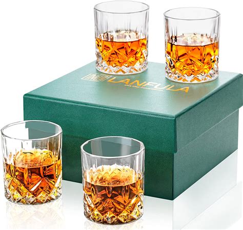 China Premium 10 Oz Crystal Rocks whiskey Glasses Lowball Tumbler For ...