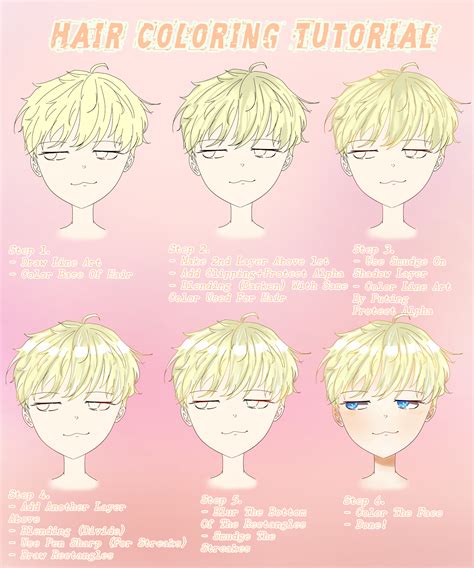 Image result for Anime Hair Coloring Tutorial