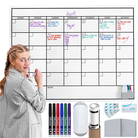 Stay Organized with a Large Whiteboard Wall Calendar — Calendars 123