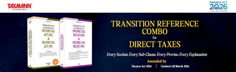 Buy Taxmann's TRANSITION REFERENCE COMBO for Direct Taxes – Comparative ...