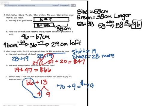 Image result for Lesson 2 Homework 5.5 5th Grade