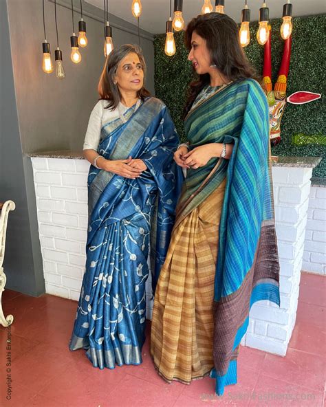 EE-S43473 Tussar Batik Saree – sakhifashions