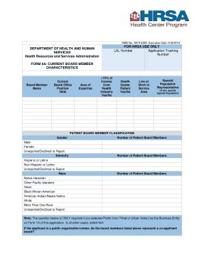 Form 6A: Current Board Member Characteristics - Fill Out, Sign & Share ...