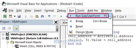 Return Cell Address Excel 的图像结果