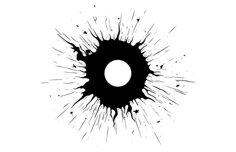 Gunshot Hole Clipart Silhouette 55730716 Vector Art at Vecteezy