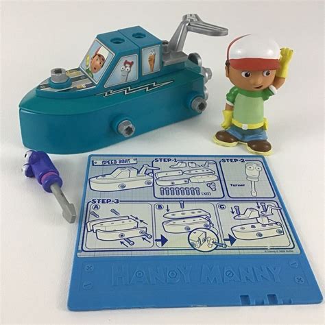 Handy Manny Fix It Right Speed Boat Set Action Figure Turner Tool ...