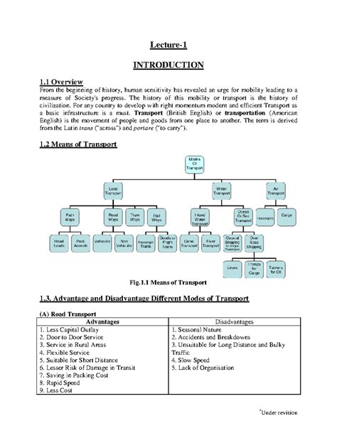 Transportation Engineering - Lecture- INTRODUCTION 1 Overview From the ...