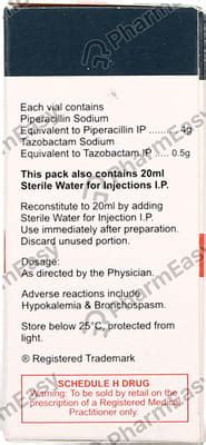 Piptaz 4.5g Injection: Uses, Side-effects, Price, Dosage & More Info ...