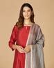 Buy Light Grey Dupattas for Women by Fabindia Online | Ajio.com