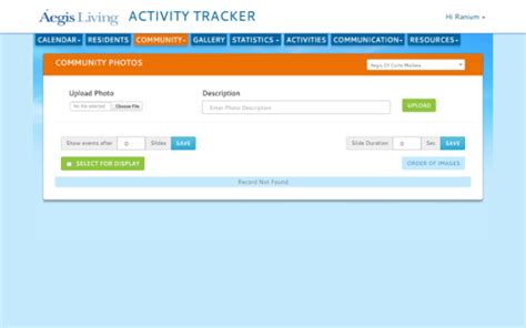 Ranium Systems - Aegis Activity Tracker