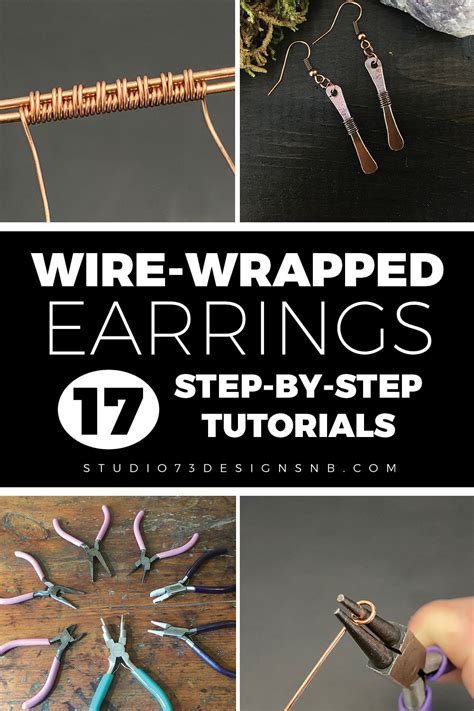 Wire-Wrapping Tutorials: 17 DIY Wire-Wrapped Earrings | Studio 73 Designs