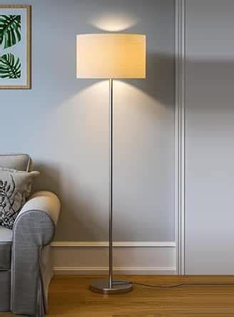 Light Decors Furniture Metal Floor Lamp Standing Modern Silver Lamp ...