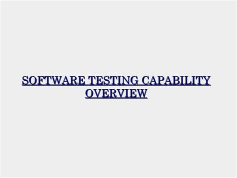 Image result for Capability Testing