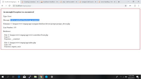 Call to Undefined Function Pg Connect 的图像结果