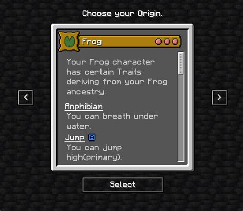 Image result for Minecraft Origins Mod Frog