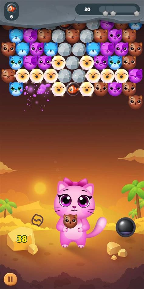 Bubble Shooter Cat - Free Pink Cat Game 2019 mobile Android apk ...