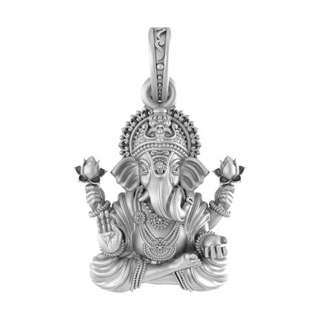 Sacred Ganesh Pendant Aashirwad for Peace, Power & Prosperity Pure 92 ...