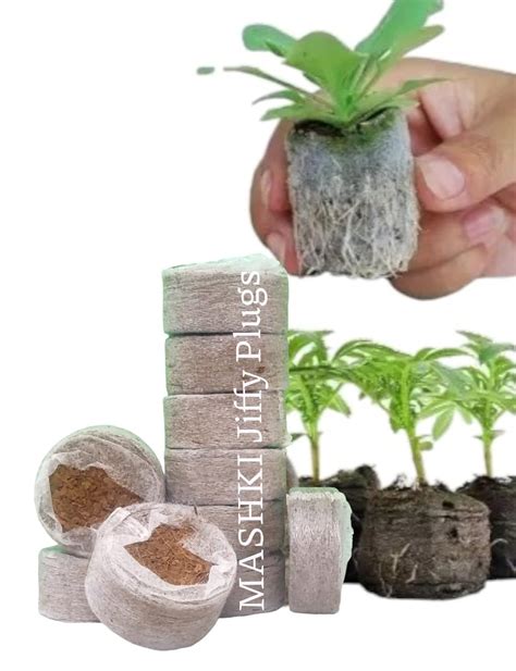 MASHKI Cocodisc Coir Coins Cocopeat Pellet for Gardening Indoor Outdoor ...